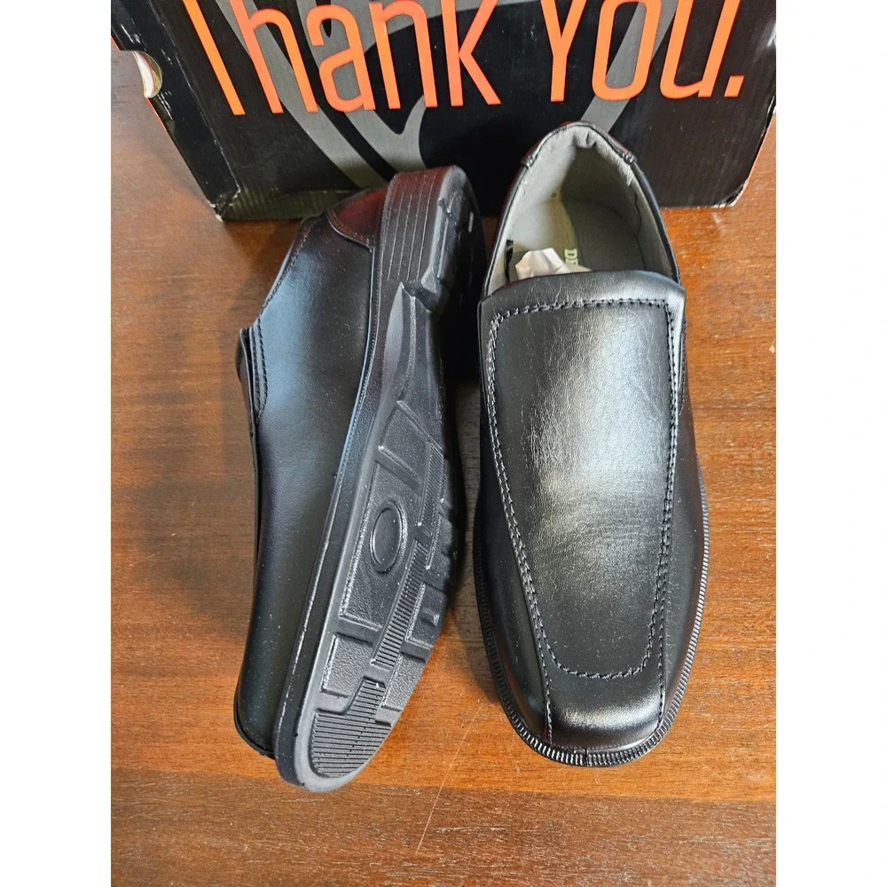 Deer Stags Greenpoint Jr Loafers Boys Size 6 Black Slip On Dress Shoes